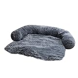 Acfthepiey Hundebett, Sofa, Matte, lang, Plüsch, warm, Hundehütte, waschbar, Größe L