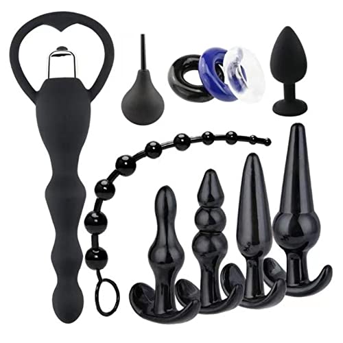 CWT Plug 14 Pieces Silicone Butt Plugs Set Prostate Stimulator for Beginners Men and Women - Sex Toy for Couples, Fetish Masturbation Sex Toy for Women and Men