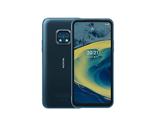 Nokia XR20, 6.67″ Full HD+ Display, 48MP Dual Kamera mit ZEISS-Optik, 15W Drahtlos- und 18W-Schnellladung, RAM 4GB/ ROM 64GB, Bedienbar mit nassen Händen und Handschuhen - Ultra Blue