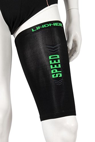 LINDNER Socks - Kompressions-Oberschenkel-Beinlinge - Upper leg tubes (M, schwarz)