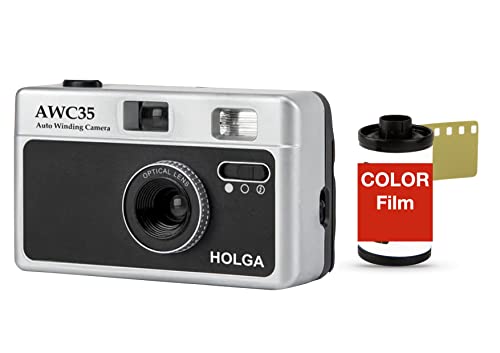 Holga 35mm Kleinbild Automatik Motor Kamera Set incl. Color Film + Batterie