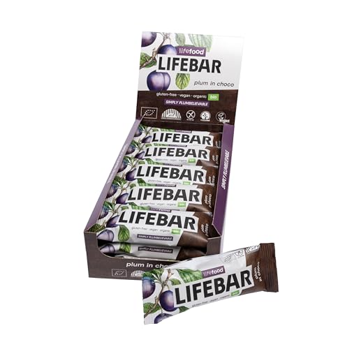 lifefood Lifebar InChoco Pflaume ROH BIO, 15er Pack (15 x 40 g)