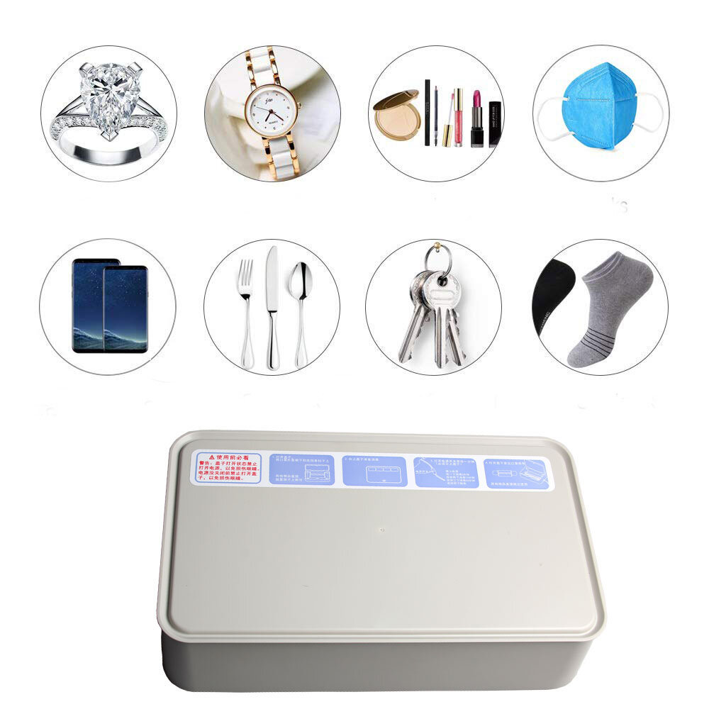Bakeey W8 Multifunktionale UV Desinfektionsbox Handy-Gesichtsmaske Uhr Schmuck Sterilisator