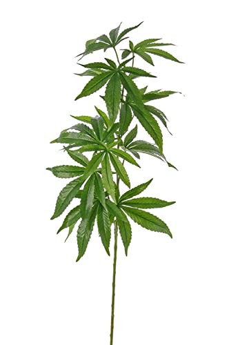 artplants.de Künstlicher Hanf Zweig CENNET, grün, 95cm - Cannabis Kunstpflanze