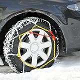 cartrend Schneeketten Auto Schneekette mit ÖNORM im Kunststoffkoffer, 2er-Set "Safety" Größe 30