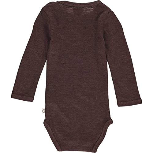 Müsli by Green Cotton Unisex Baby Woolly Silk Body and Toddler Sleepers, Coffee, 68