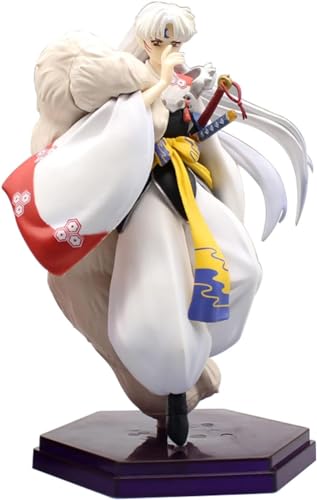 SaiFfe Inuyasha Anime-Modell, PVC-Sesshomaru-Stehmodell-Puppendekoration, statische Coole Figurenstatuen-Sammlung, 20 cm, geeignet für Kinder, Jugendliche und Anime-Fans als Geschenk