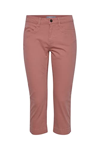fransa FRFOTWILL 3 Capri Pants Damen Cargo Hose mit Gürtelschlaufen Tight-Fit, Größe:42, Farbe:Ash Rose (171514)