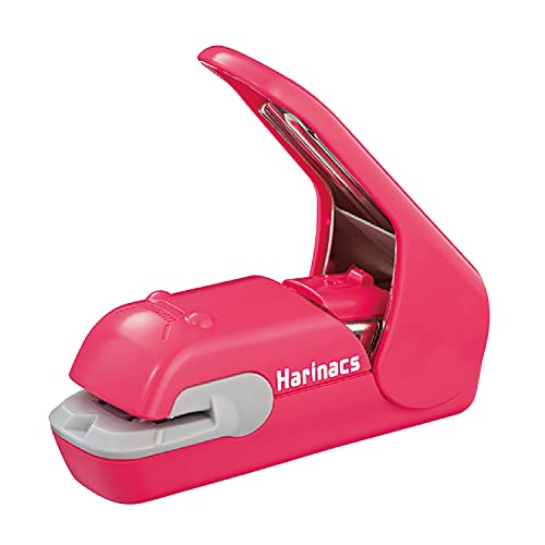 Kokuyo Harinacs Press Staple-free Stapler; With this Item, You Can Staple Pieces of Paper Without Making Any Holes on Paper. [Pink]［Japan Import］ (Pink) by Kokuyo