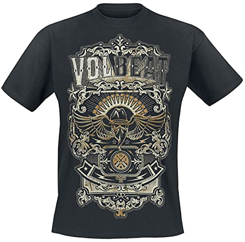 Volbeat Old Letters Männer T-Shirt schwarz 3XL 100% Baumwolle Band-Merch, Bands, Nachhaltigkeit
