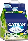 Catsan Natural Kompostierbare Klumpstreu für Katzen, 20 Liter (1 Beutel) – Katzenstreu 100% Biologisch abbaubar
