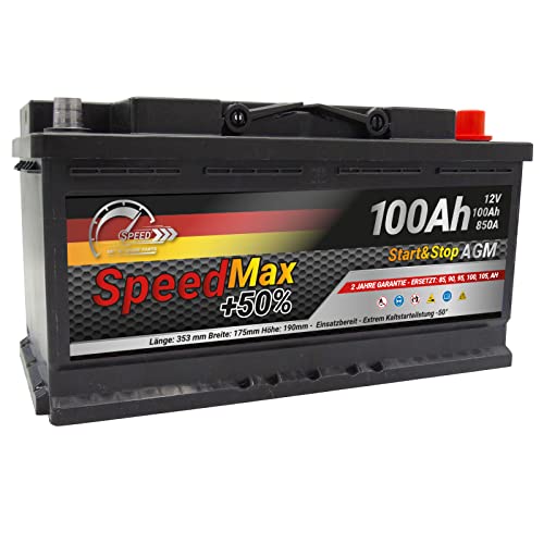 Autobatterie Speed Max ersetzt (100 Ah Agm)
