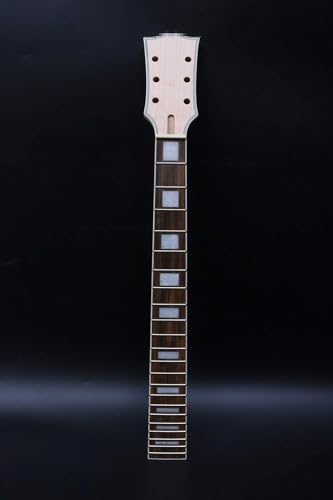 yinfente E-Gitarre Hals 22 Bundstäbchen 62,9 cm Ahorn Palisander Griffbrett E-Gitarre Ersatz Bindung Head