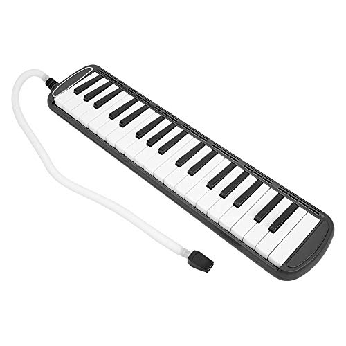 Blasmusikinstrument Tragbare Melodica, Melodica Instrumententastatur, Keyboard Sopran Air Piano für Anfänger Kinder(black)