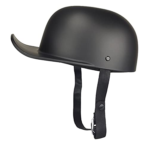 GAOZ Vintage Style Unisex Open Face Baseball Cap Helm ECE-zugelassener Halb Offener Motorradhelm Männer Und Frauen Retro Motorrad Half Shell Straßentanz Jet Halbhelm Cruiser Chopper Moped Scooter, XL