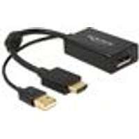 Delock Adapter HDMI-A Stecker > Displayport 1.2 Buchse schwarz