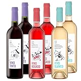 Hausweinpaket Spanien - jamon.de-Edition - Tinto, Blanco & Rosado - Spar-Set (6 Flaschen)