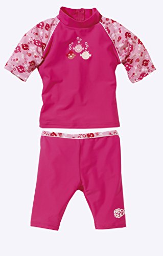 Beco Mädchen Schutzanzug UV Sealife Badeanzug, pink, 104