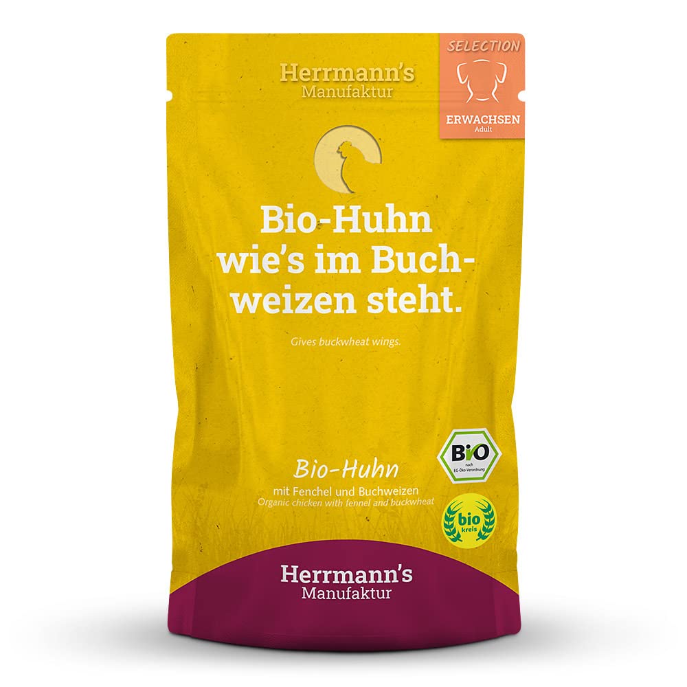 Herrmanns Huhn mit Fenchel und Buchweizen, 15er Pack (15 x 150 g)