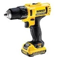 DeWALT DCD710D2-QW - Bohrer/Schrauber - schnurlos - 2 Geschwindigkeiten - Bohrfutterschlüssel 10 mm - 24 N·m - 2 Akkus - 10.8 V