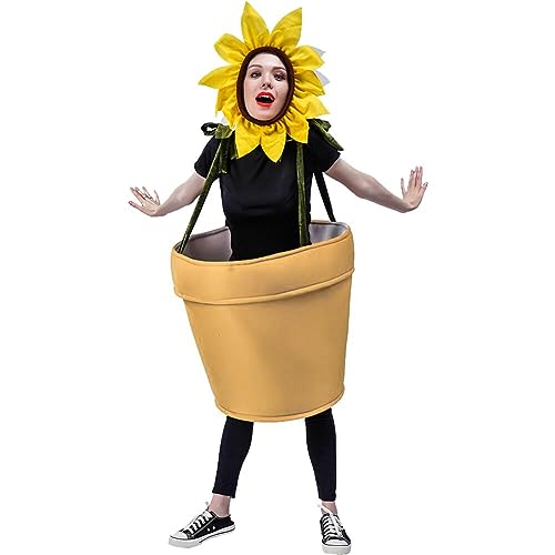 Danlai Halloween Cosplay Kostüm Topf Pflanzen Kostüm Jumpsuit Festival Party Lustiger Show -kleidung Anzug Maskottchen Anime