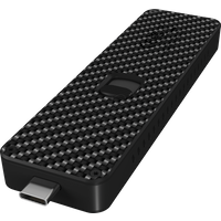 Icy Box Carbon m.2 NVMe Gehäuse, USB-C Stecker versenkbar, USB 3.1 Gen2, Kühlsystem