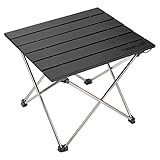 Campingtisch klappbar, Falttisch, Klapptisch Camping, Kleiner Campingtisch Faltbarer Picknick-Tisch, Mini Aluminium Beistelltisch, leichte Camping Tische für Outdoor Kochen Garten Wandern Reisen