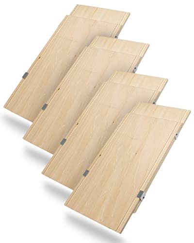 PETGARD Ausziehbare Holzetage Flex-ED 37 x 20 x 1,7 cm ausziehbar bis ca. 62,5 cm 4 Stück