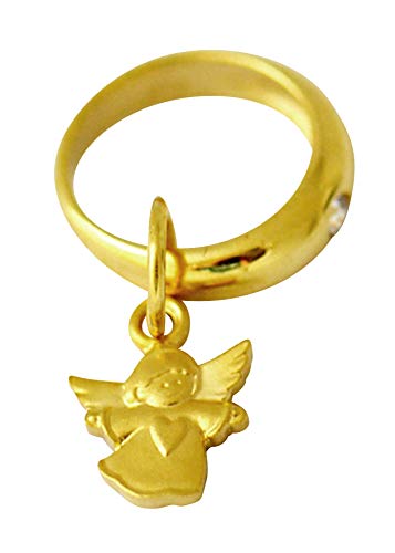 Taufring mit Engel,925er Silber,vergoldet, ø ca. 0,8cm