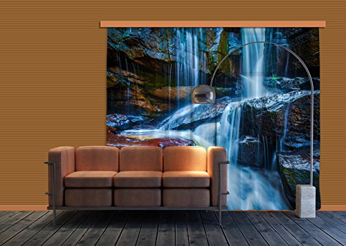 Gardine/Vorhang FCP xxl 6400 Wasserfall, 280 x 245 cm, 2-teilig
