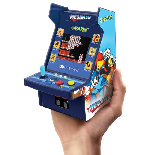 Micro Player PRO  Megaman  Retrogaming-Spiel  7 cm hochauflösender Bildschirm  6 Mega Man-Spiele enthalten