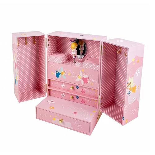 Trousselier Spieldose Spieluhr Kleiderschrank zum Aufklappen Princess Prinzessin rosa pink