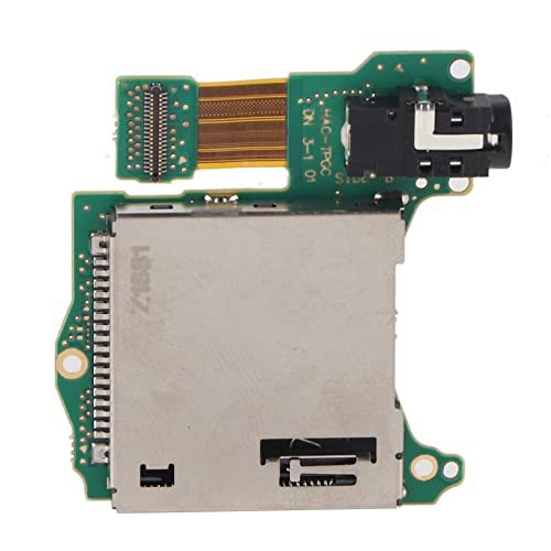 Lazmin112 Game Cartridge Card Slot, Metall + ABS Host Card Slot Game Cartridge Card Tray Earphone Hole Port, für Switch-Konsole