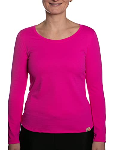 UV Wave Shirt Damen Langarm Pink XL