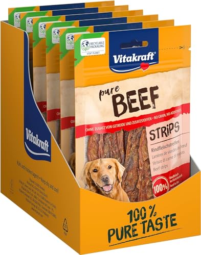Vitakraft fleischiger Hundesnack Beef Rindfleischstreifen (10x 80g)