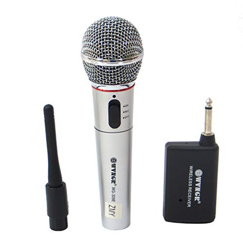 Comprare Web AntDau71 Professionelles Mikrofon für Karaoke Singen Konzerte UNIdirektional, kabellos, WG-309 CW311