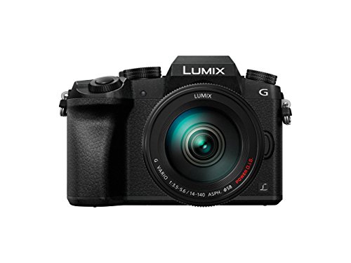 Panasonic Lumix DMC-G7H Kamera Mirrorless Digital mit Objektiv Standard Zoom Lumix G Vario 14 – 140 mm H-FS14140, Foto und Video 4 K, WLAN, Schwarz