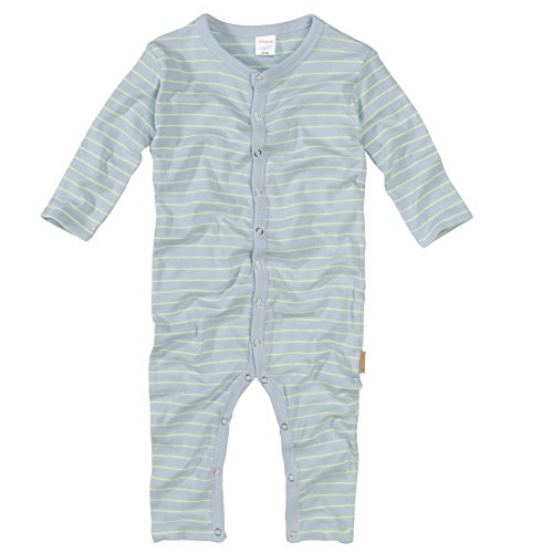 wellyou Baby und Kinder Schlafanzug/Pyjama aus Baumwolle in Hellblau Neongelb, Blau, 80 - 86