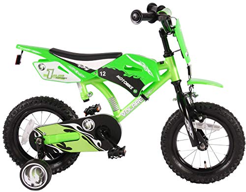 Volare Boy Fahrrad Motorrad 30,5 cm mit abnehmbarem Training Räder und hinten coasterbrake grün 3 4 5 Jahre