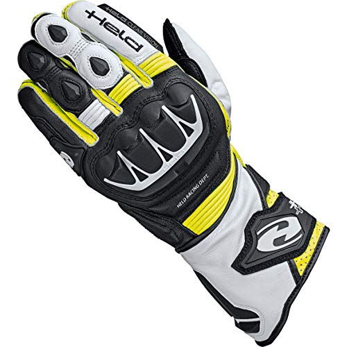 Held Leather Gloves Evo-Thrux Ii Black/Fluo Yellow 9