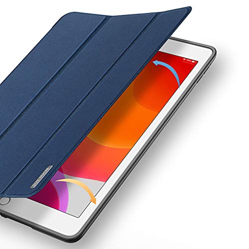 LTLJX Ultradünne Schutzhülle für iPad 7/8 25,9 cm (10,2 Zoll) 2020, leicht, mit Standfunktion, Hartschale, automatische Sleep/Wake-Abdeckung, Ganzkörperschutz, robust, Marineblau