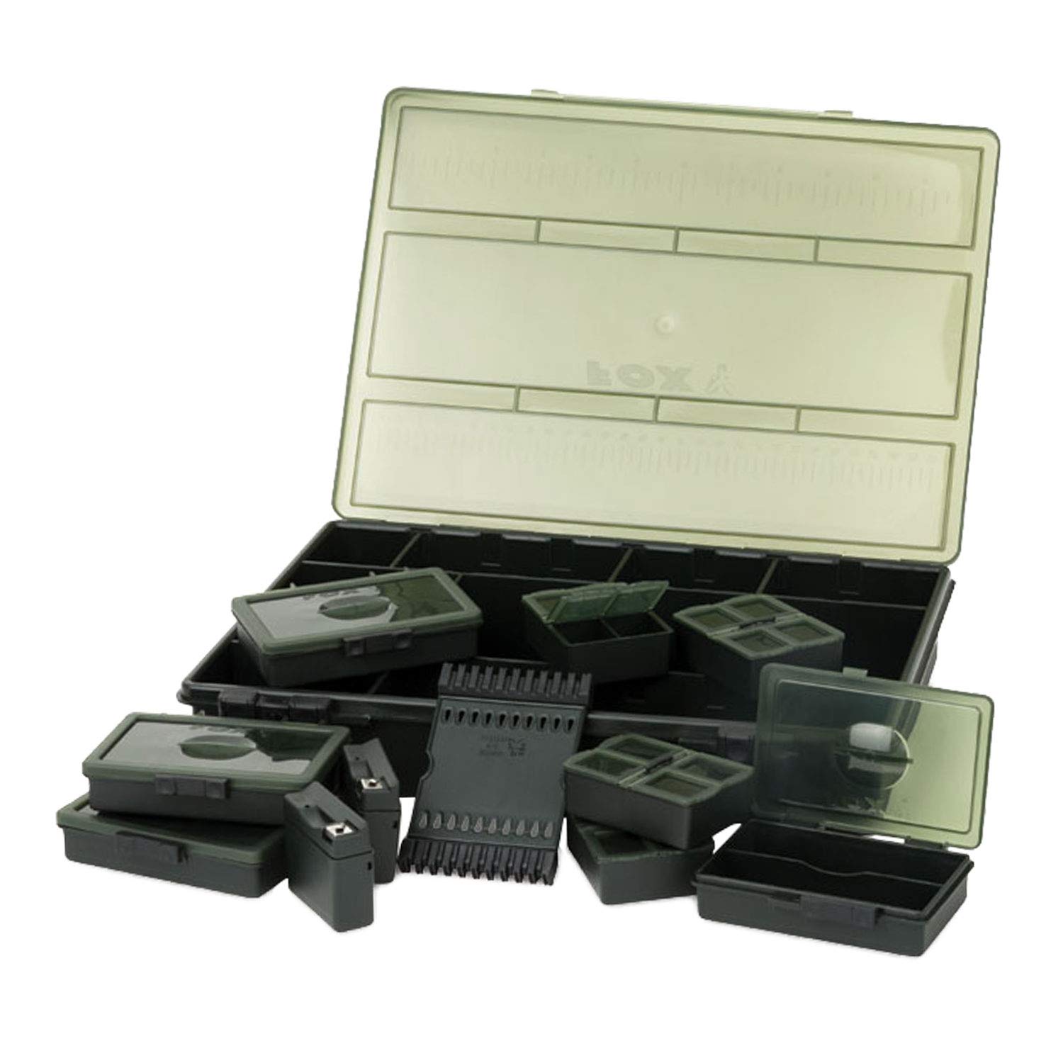 Fox Royale Loaded Box Medium - Tacklebox für Angelzubehör zum Karpfenangeln, Angelbox für Karpfentackle, Box für Kleinteile