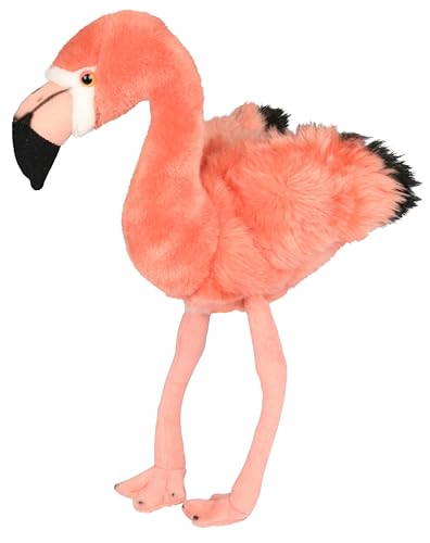 Uni-Toys - Flamingo rosa, mit Schlaufe - 19 cm (Höhe) - Plüsch-Vogel - Plüschtier, Kuscheltier