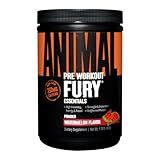 Universal Nutrition ANIMAL Fury Pre Workout Booster (Watermelon-Wassermelone) mit Koffein, Beta Alanin, Citrullin, L-Tyrosin & BCAA für maximale Energie & Versorgung mit Aminosäuren beim Training,500g