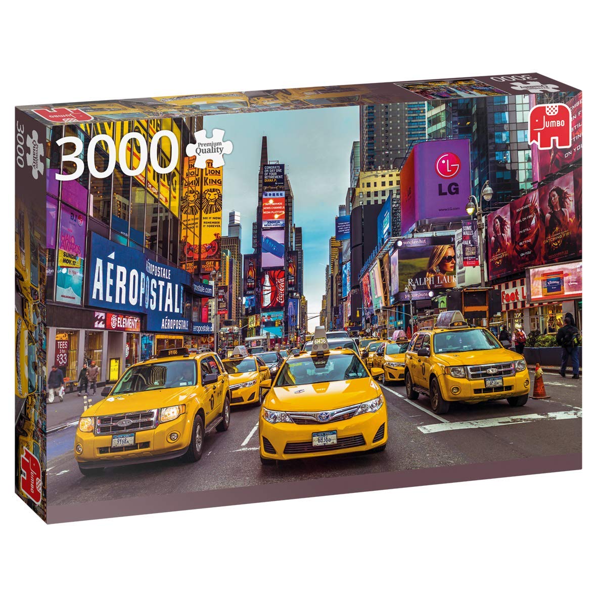 Jumbo 18832 Premium Collection – New York Taxis 3000 Teile Puzzle, Multi