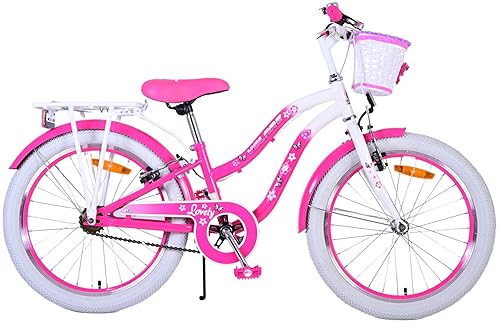 T&Y Trade 20 Zoll Kinder Mädchen Fahrrad Kinderfahrrad Rad Mädchenfahrrad Kinderrad Bike Lovely Rosa 22121
