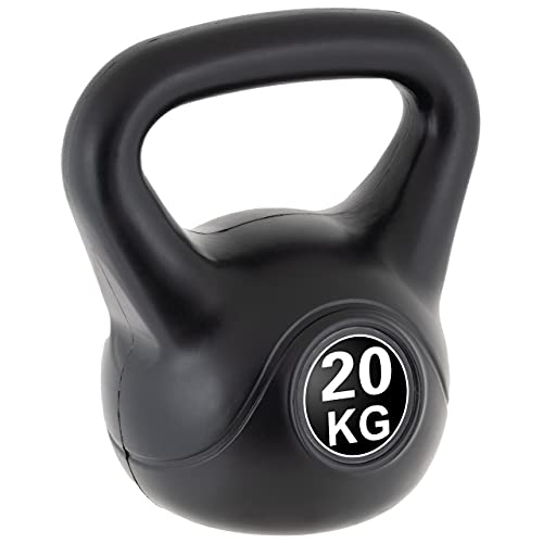 MAXXIVA Kettlebell Kugelhantel Rundgewicht schwarz Workout Krafttraining Cardiotraining Fitnessgerät für Zuhause Gewicht wählbar (20 kg)