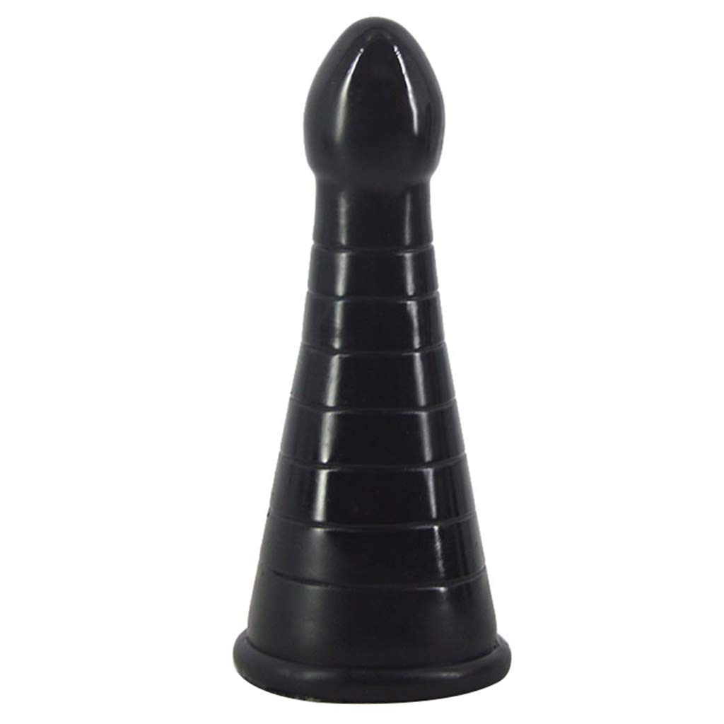 Xurgm Big Anal Plug Weihnachten Hut Dildo Butt Masturbieren Massage Spielzeug Erwachsene Geschlechtsprodukt (Schwarz)