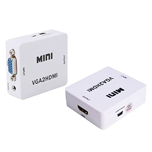 B04C KW Mini VGA to HDMI Video Konverter Upscaler Wandler USB Stromversorgung 1080P