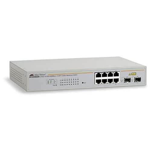 Allied Telesis AT-GS950/8-50 Switch Layer 2 Gigabit WebSmart - 8 x 10/100/1000T | 2 x SFP - Internal PSU